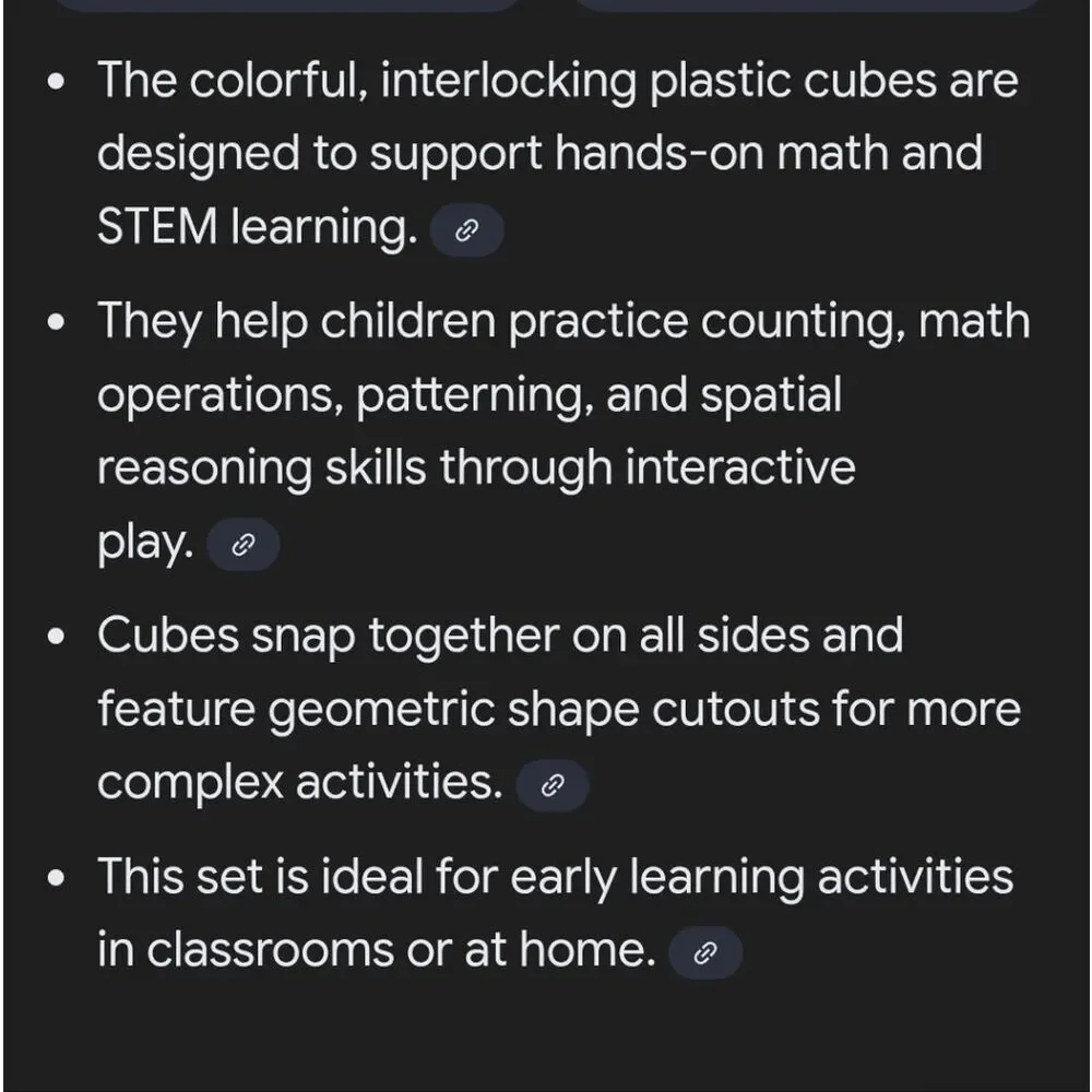 Colorful Mathlink Cubes Set/ Stem